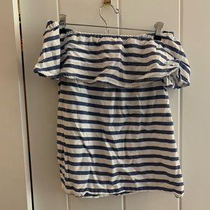 Southern Tide Striped Off Shoulder Top